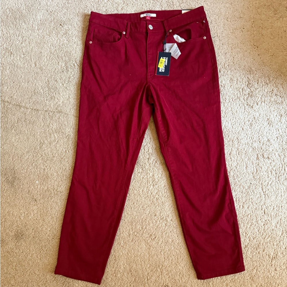 Tommy Hilfiger Bold Red Denim Jeans